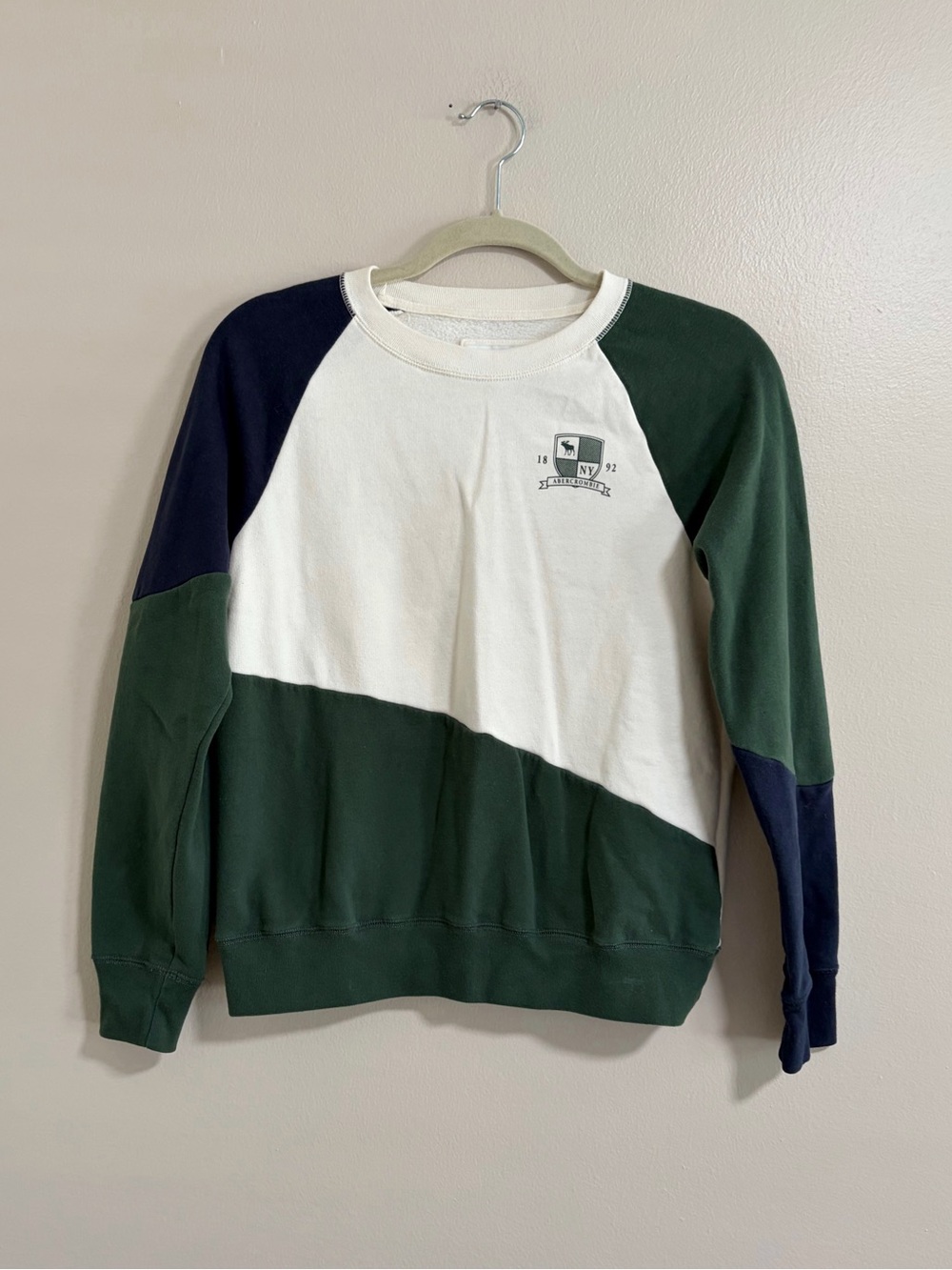 Abercrombie Kids Colorblock Crewneck Sweater Size 13/14